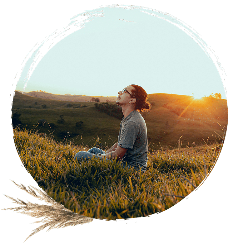 Hero Image of a man looking up